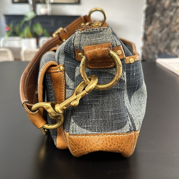 Vintage Coach Denim and Leather Bagette - Picture 7 of 15